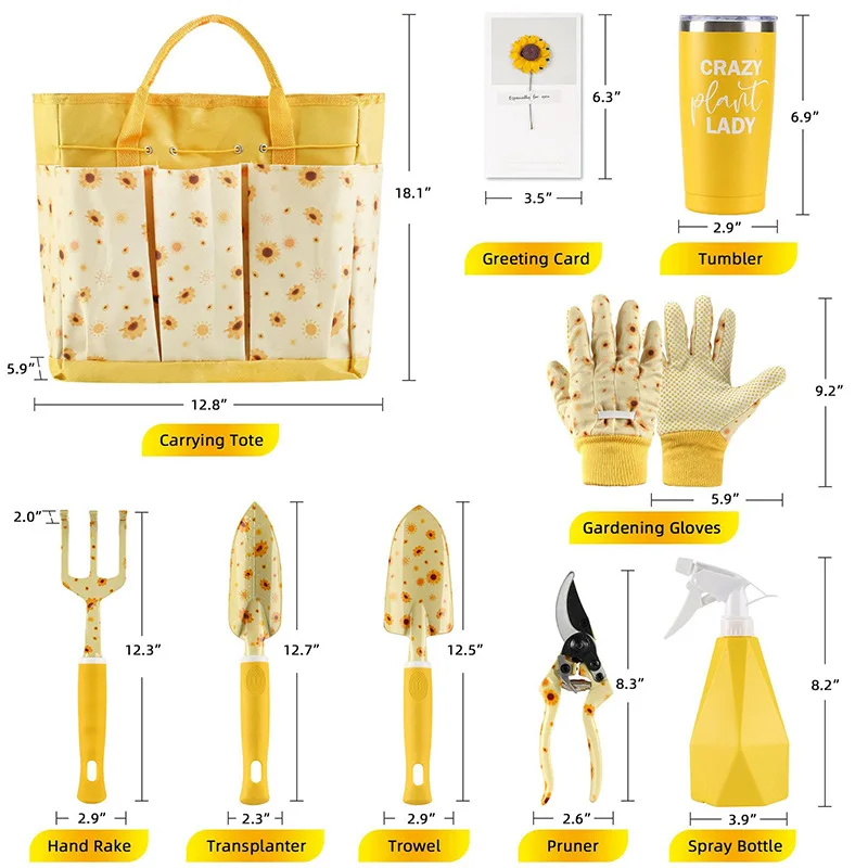 Gardening Tools For Women - Juego de Herramientas de Jardinería Duraderas,