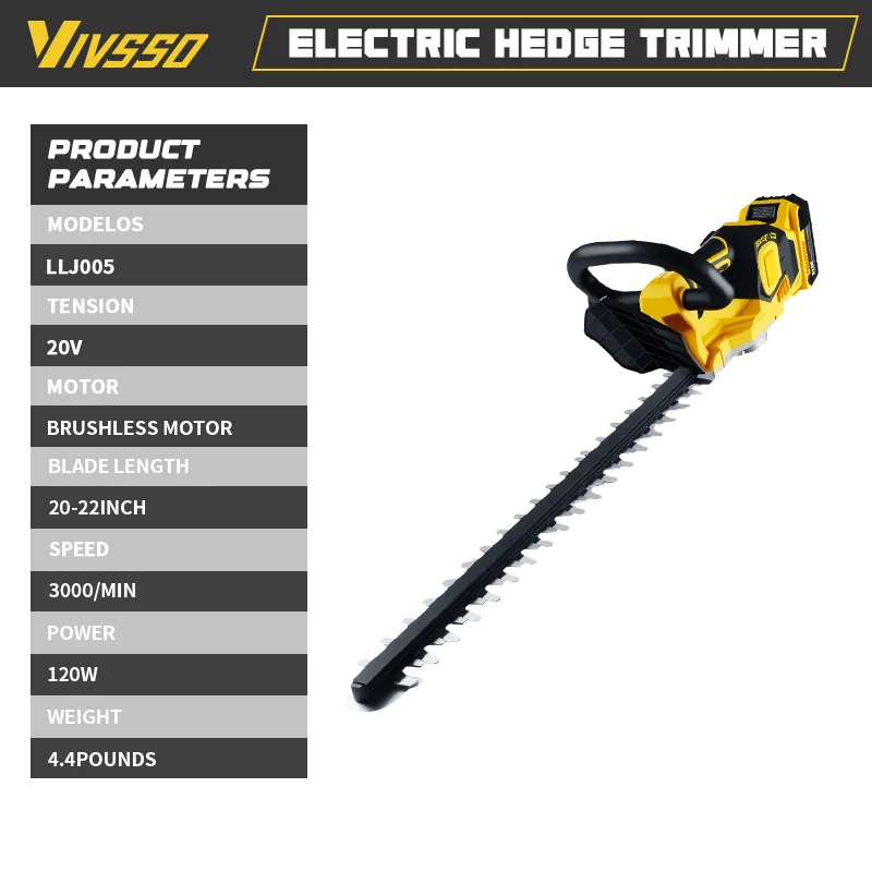VIVSSO- cortasetos eléctrico i - Gardening Tools And Accessories reseña y precio