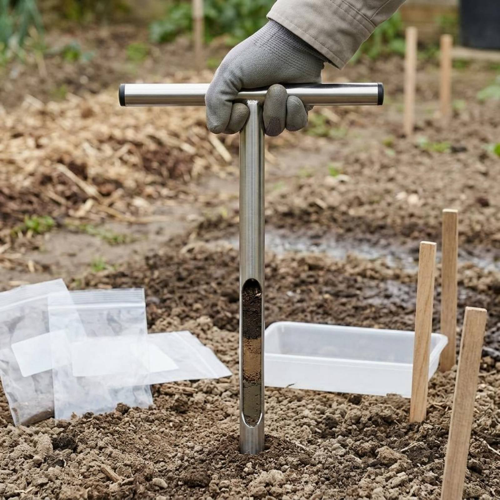 Muestreador de Suelo de Acero  - Gardening Tools Heavy Duty reseña y precio