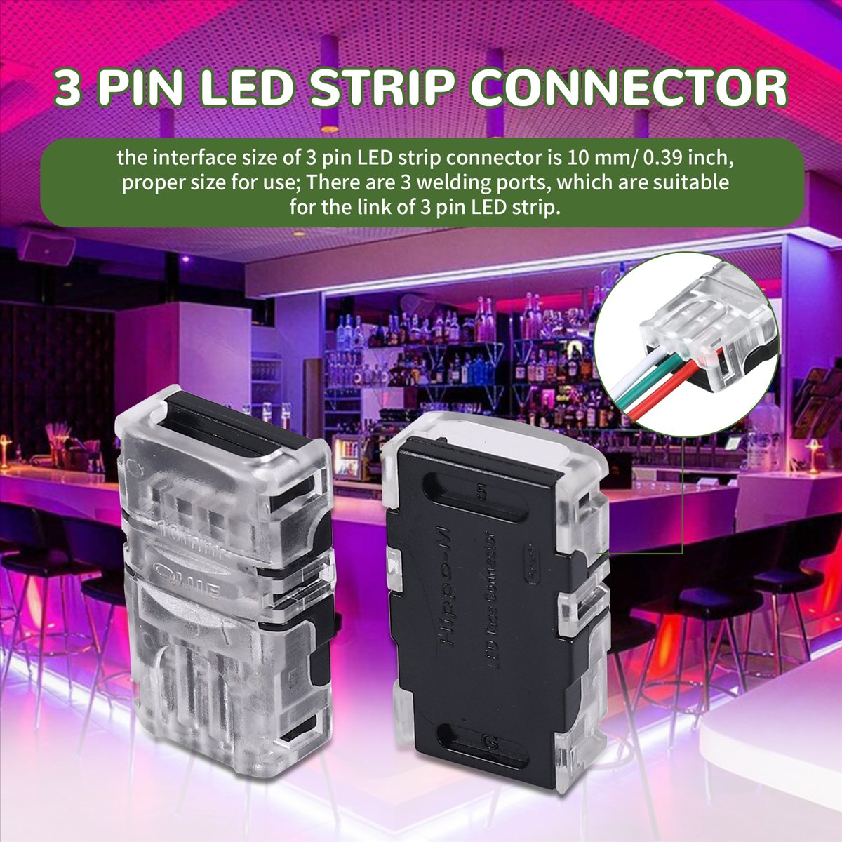 Conectores de Tira LED de 3 Pi - Led Grow Light reseña y precio