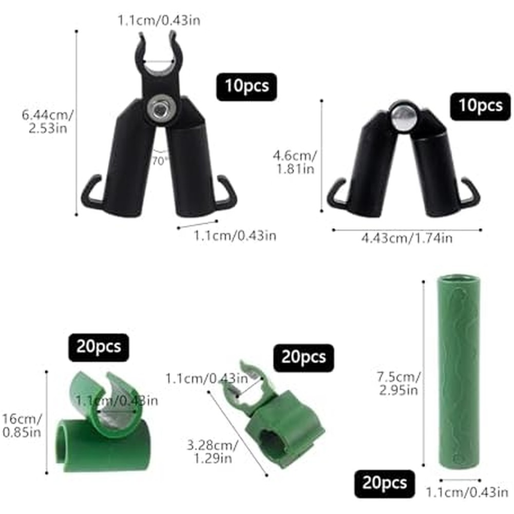 80 piezas de conectores ajusta - Gardening Tools And Accessories reseña y precio